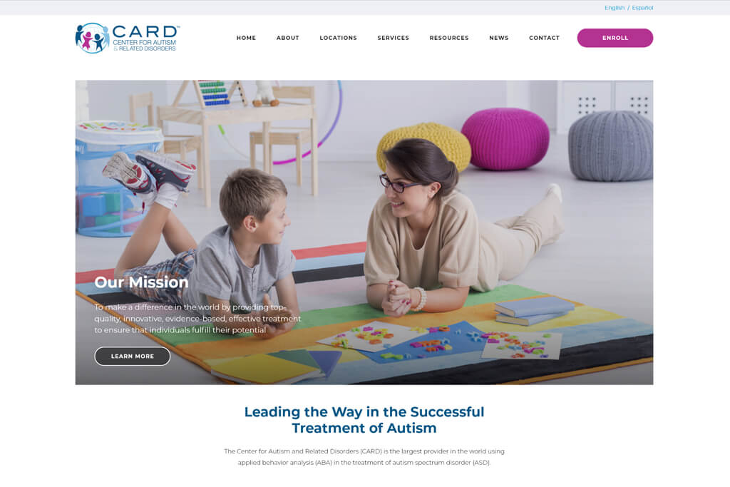 portfolio digital attic center for autism and related disorders featured