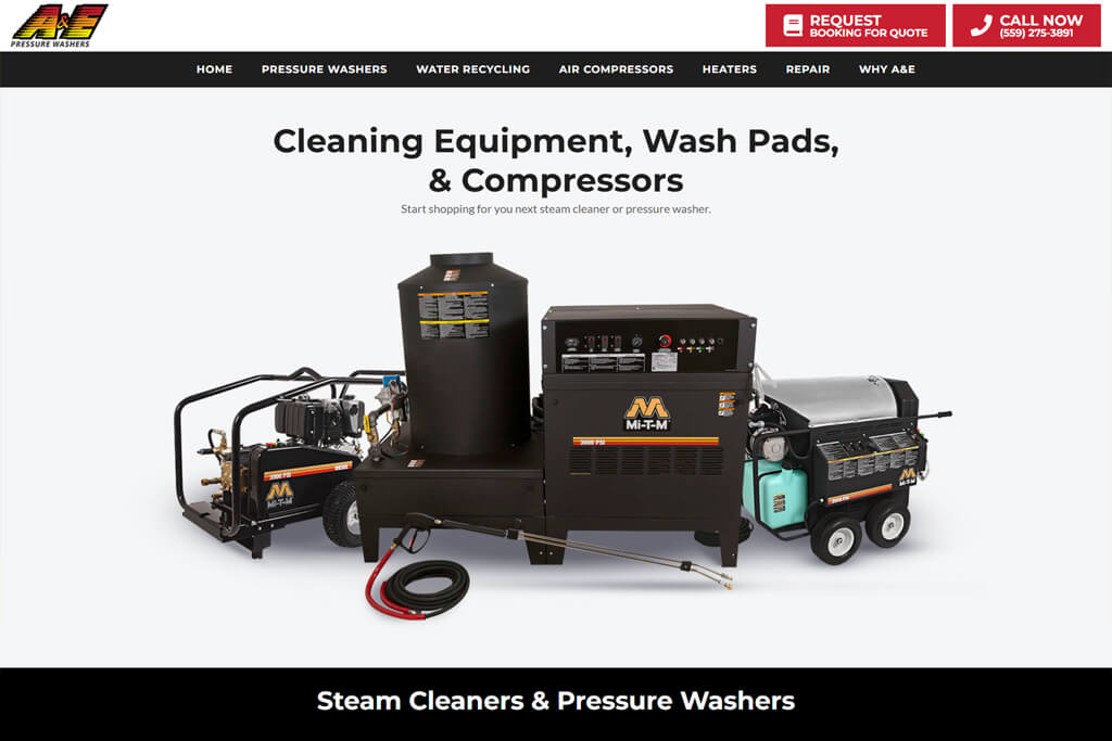 portfolio digital attic AE pressure washers
