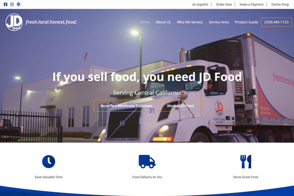 portfolio digital attic JD food fresh local honest food