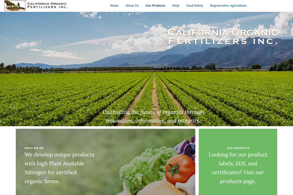 portfolio digital attic california organic fertilizers inc featured