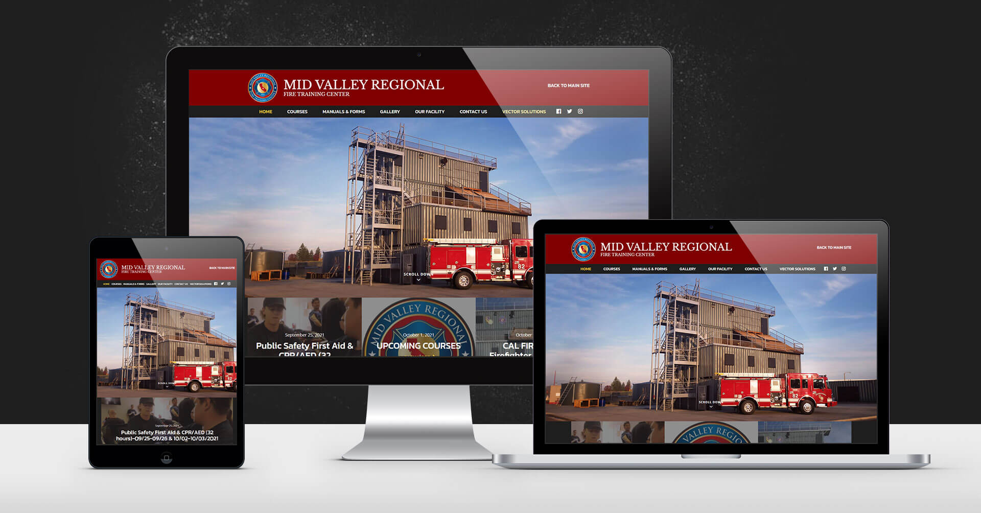 portfolio digital attic midvalley regional fire training center device image